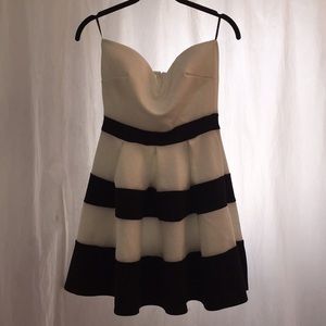 Forever 21 Medium Black White Stripe Dress